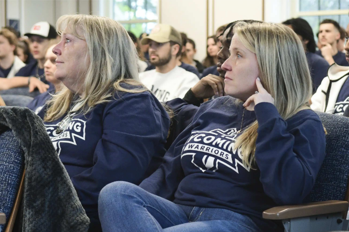 Family and friends of Tim Chiarolanza wearing Lycoming shirts
